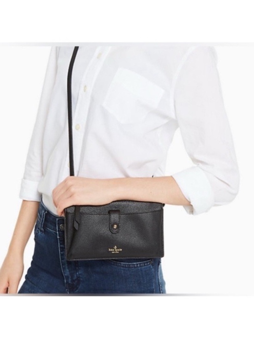 NEW KATE SPADE New York Larchmont Avenue Alegra Crossbody/Clutch in Pink Nude